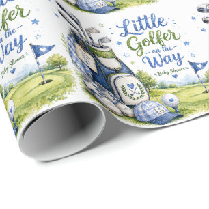 Golf Babyfeest voor jonge golfer Cadeaupapier