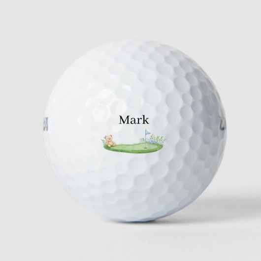 Golf babyshower het is een jongen  golfballen (Voorkant)