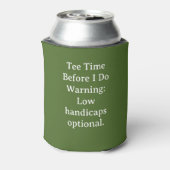 Golf Bachelor Par-Tee Golf Theme Invite | Tee Time Blikjeskoeler (Blikje Achterkant)