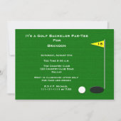 Golf Bachelor Party 18th Golf Hole Kaart (Voorkant)