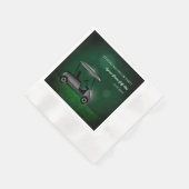 Golf Bachelor Party Golfers Party Groene golfkar Servet (Hoek)