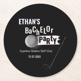 Golf Bachelor Party - Golfreis Classic Golfer Ronde Kartonnen Onderzetter