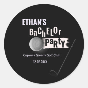 Golf Bachelor Party - Golfreis Classic Golfer Ronde Sticker