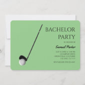 Golf Bachelor Party - Golfreis Classic Minimal Kaart (Voorkant)