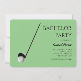 Golf Bachelor Party - Golfreis Classic Minimal Kaart