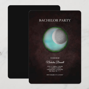 Golf Bachelor Party - Golfreis Classic Minimal Kaart