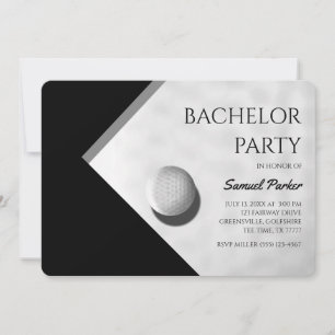 Golf Bachelor Party - Golfreis Classic Minimal Kaart