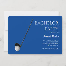Golf Bachelor Party - Golfreis Classic Minimal Kaart