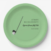 Golf Bachelor Party - Golfreis Classic Stijlvol Papieren Bordje (Voorkant)