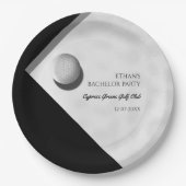 Golf Bachelor Party - Golfreis Classic Stijlvol Papieren Bordje (Voorkant)
