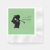 Golf Bachelor Party - Golfreis Classic Stijlvol Servet (Voorkant)