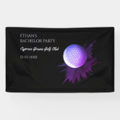 Golf Bachelor Party - Golfreis Classic Stijlvol Spandoek (Horizontaal)