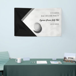 Golf Bachelor Party - Golftrip Klassiek Stijlvol Spandoek