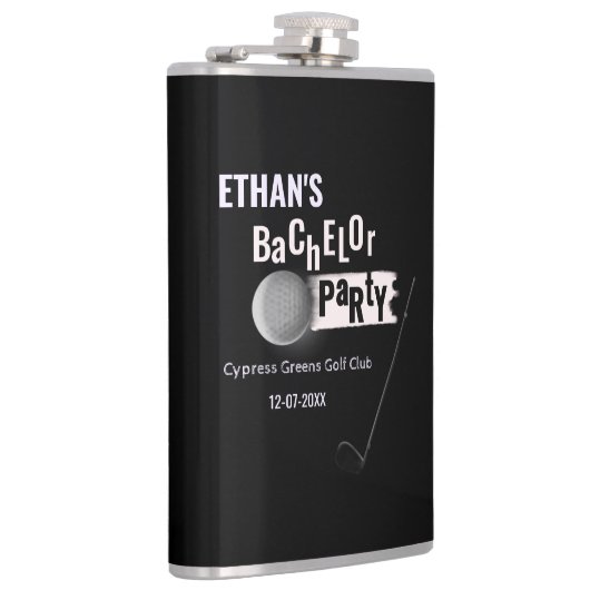 Golf Bachelor Party - golfuitje Classic Stijlvol Heupfles (Rechts)