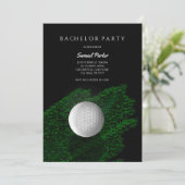 Golf Bachelor Party Groen - Golfbal - Golfers Kaart (Staand voorkant)