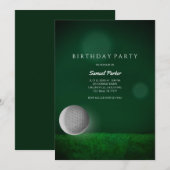 Golf Bachelor Party Groen - Golfbal - Golfers Kaart (Voorkant / Achterkant)