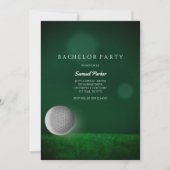 Golf Bachelor Party Groen - Golfbal - Golfers Kaart (Voorkant)