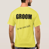 Golf Bachelor Party Groom's T-shirt (Achterkant)