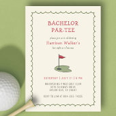 Golf Bachelor Party Hand getrokken Modern Kaart