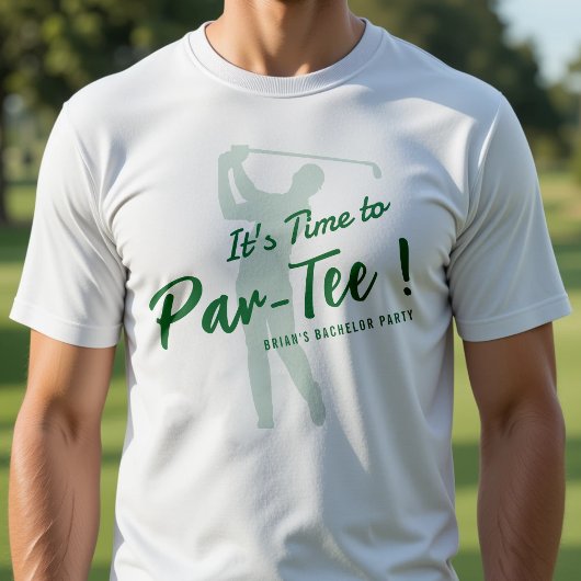 Golf Bachelor Party Het Is Tijd om te Par-Tee Golf T-shirt