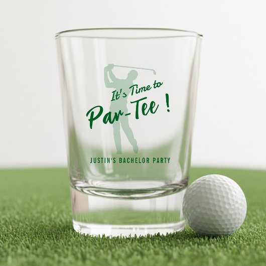 Golf Bachelor Party Het Is Tijd om te Par-Tee Shot Glas