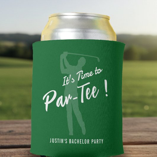 Golf Bachelor Party It's Time to Par-Tee Blikjeskoeler