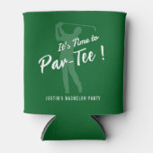 Golf Bachelor Party It's Time to Par-Tee Blikjeskoeler (Voorkant)