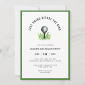 Golf Bachelor Party Kaart (Voorkant)