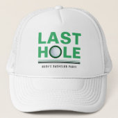 Golf Bachelor Party Laatste Hole Golfen Trucker Pet (Voorkant)