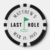 Golf Bachelor Party Laatste Hole Poker Chips (Voorkant)