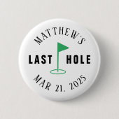 Golf Bachelor Party Laatste Hole Ronde Button 5,7 Cm (Voorkant)
