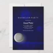 Golf Bachelor Party Navy Blue Golf Ball - Golfers Kaart (Voorkant)