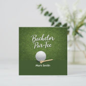 Golf Bachelor Party op het grasveld Kaart (Staand voorkant)