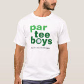 Golf Bachelor Party Par Tee Boys Wit T-Shirt (Voorkant)