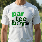 Golf Bachelor Party Par Tee Boys Wit T-Shirt