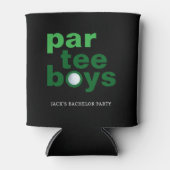 Golf Bachelor Party Par Tee Boys Zwart Blikjeskoeler (Voorkant)