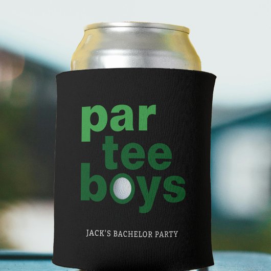 Golf Bachelor Party Par Tee Boys Zwart Blikjeskoeler