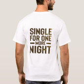 Golf Bachelor thema op groen gras T-shirt (Achterkant)
