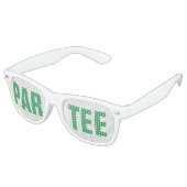 Golf Bachelorette-feest cadeautje Par Tee  Retro Zonnebril (Gekanteld)
