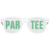 Golf Bachelorette-feest cadeautje Par Tee  Retro Zonnebril (Voorkant)
