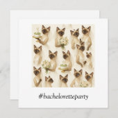 Golf BACHELORETTE feest voor Cat Lovers Kaart (Voorkant / Achterkant)
