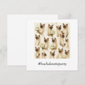 Golf BACHELORETTE feest voor Cat Lovers Kaart (Voorkant / Achterkant)