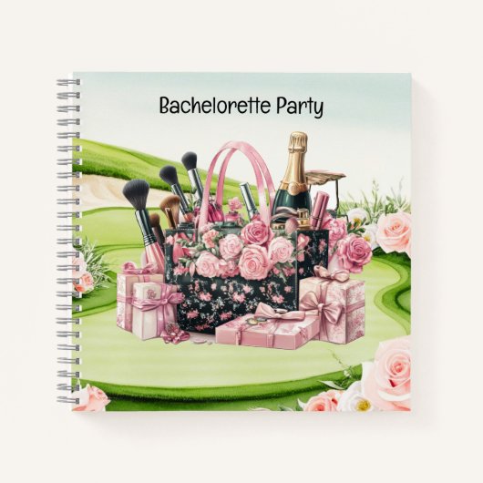 Golf Bachelorette Feest voor Golfer Notitieboek (Voorkant)