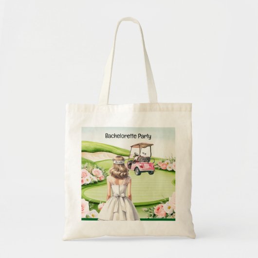 Golf Bachelorette-feest voor golfer Tote Bag (Voorkant)