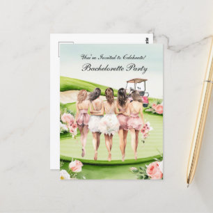 Golf Bachelorette-feest voor golfers Briefkaart