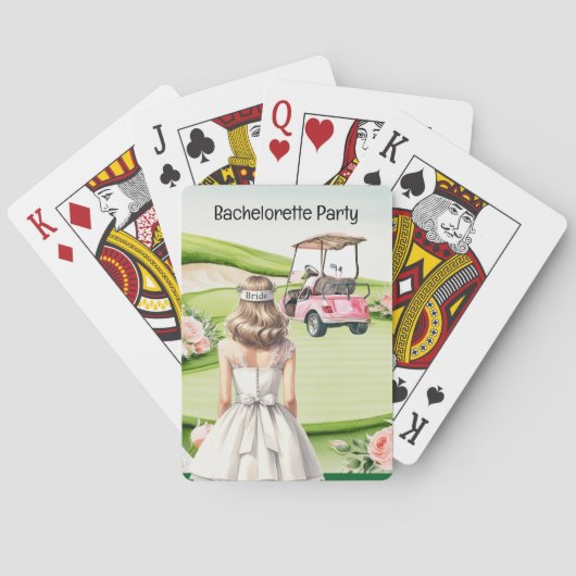 Golf Bachelorette-feest voor golfers  Pokerkaarten (Achterkant)