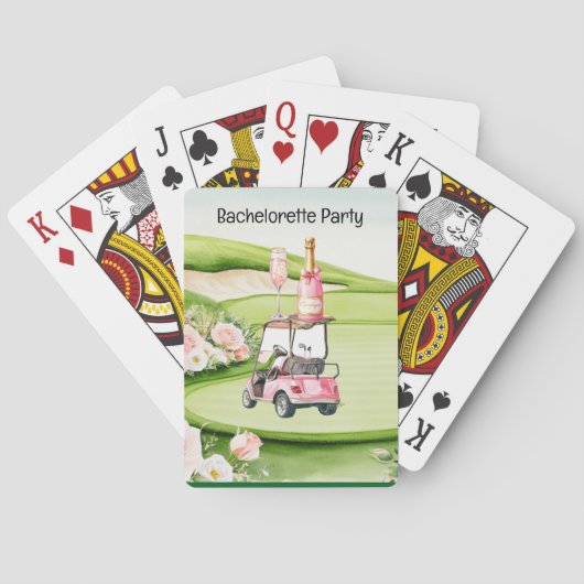Golf Bachelorette-feest voor golfers Pokerkaarten (Achterkant)