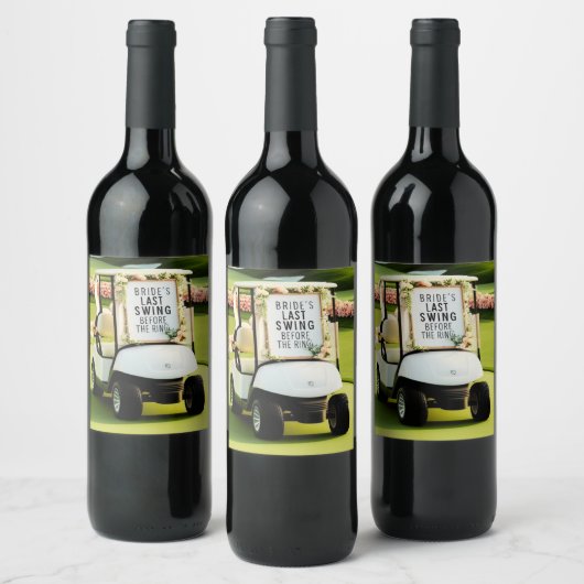 Golf Bachelorette-feest voor golfers Wijn Etiket (Flessen)
