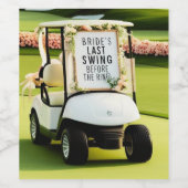 Golf Bachelorette-feest voor golfers Wijn Etiket (Enkel label)