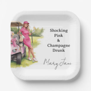 Golf Bachelorette Feestje Papieren Bordje